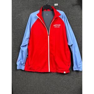 Madison Marlins Jacket Mens XL Red Blue Full Zip BSN Sports Warm Up Top